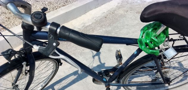 Bicicletta Lombardo Siena blu metallizzata cambio Shimano - Foto 4
