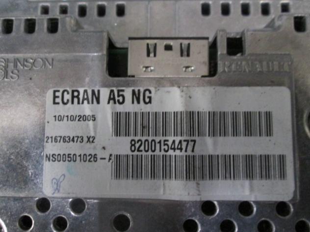 8200154477 DISPAY MONITOR DI NAVIGAZIONE RENAULT ESPACE 2.2 D 110KW AUT 5P (2005) RICAMBIO USATO - Foto 2