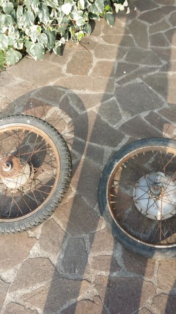 moto bartali d'epoca 160 cerchi originali marchiati - Foto 5