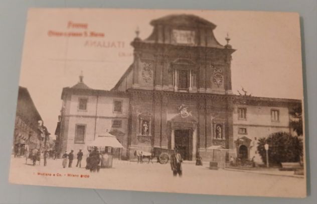 Cartolina storica di Firenze, raffigurante la Chiesa e Piazza San Marco. - Foto 3