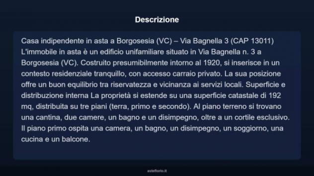 Immobile in asta di 192 m² con più di 5 locali in vendita a Borgosesia - Foto 5