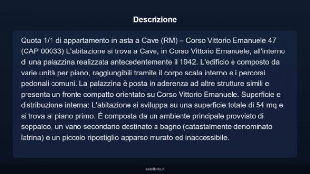 Immobile in asta di 54 m² in vendita a Cave - Foto 3
