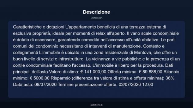 Immobile in asta di 91 m² in vendita a Mantova - Foto 17