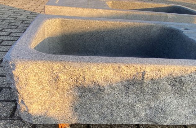 Lavello lavandino per cucina in pietra granito diorite 100cm - Foto 4