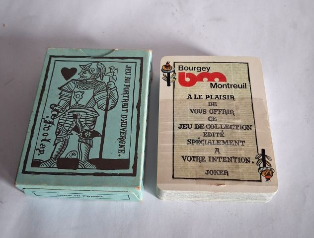 Carte da gioco francesi da collezione Jeu au Portrait d'Auvergne riproduzione
