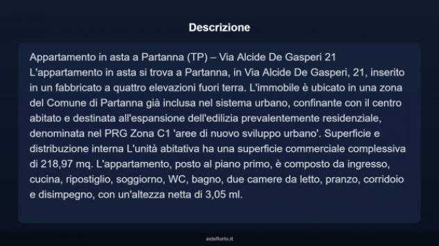 Immobile in asta di 218 m² con più di 5 locali in vendita a Partanna - Foto 13