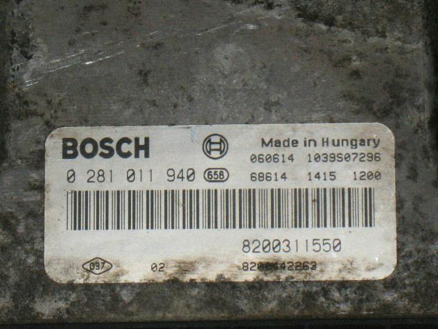 0281011940 ECU MOVANO MASTER 2.5 EDC15C13 0281011940 8200311550 8200442263 - Foto 2