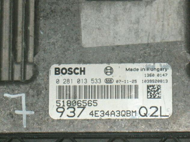 0281013533 ECU CENTRALINA ALFA ROMEO 147 JTD 150 CV 0281013533 51806565 - Foto 2